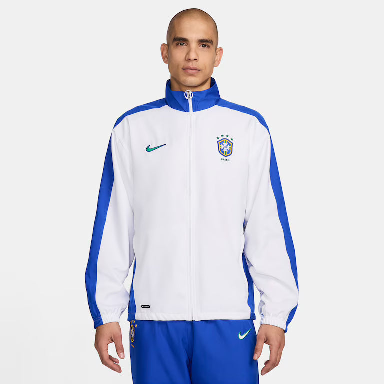 Jaqueta Brasil 1998 Azul e Branco Masculina