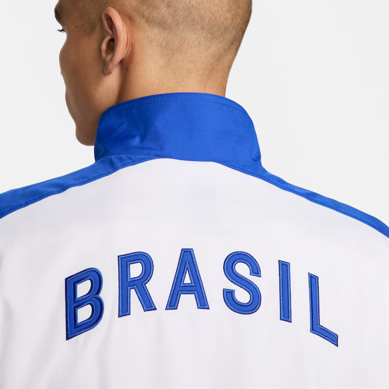 Jaqueta Brasil 1998 Azul e Branco Masculina