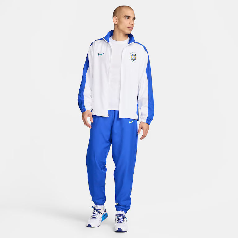 Jaqueta Brasil 1998 Azul e Branco Masculina