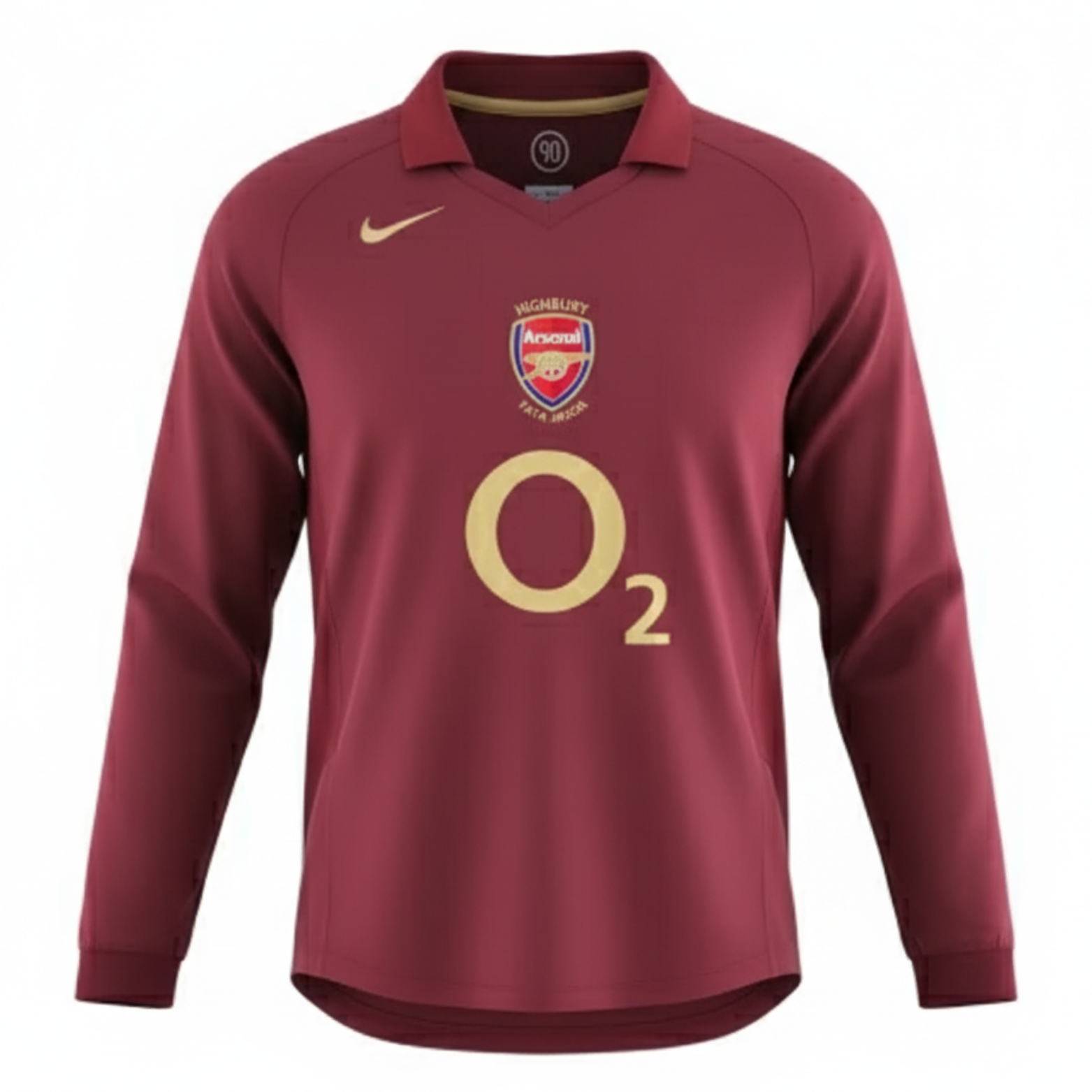 Camisa Manga Longa Retrô Arsenal I 2005 Masculina