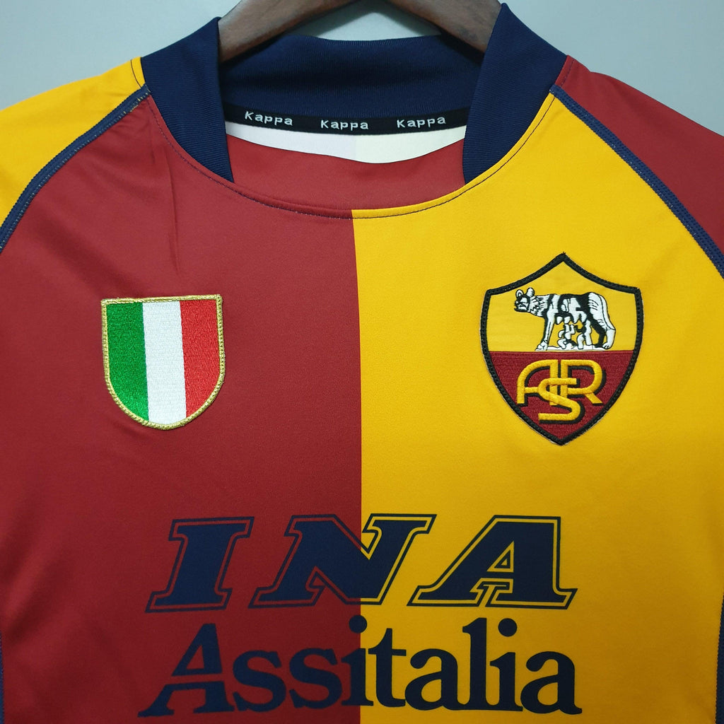 Camisa Retrô Roma 2001 I 2001 Masculina