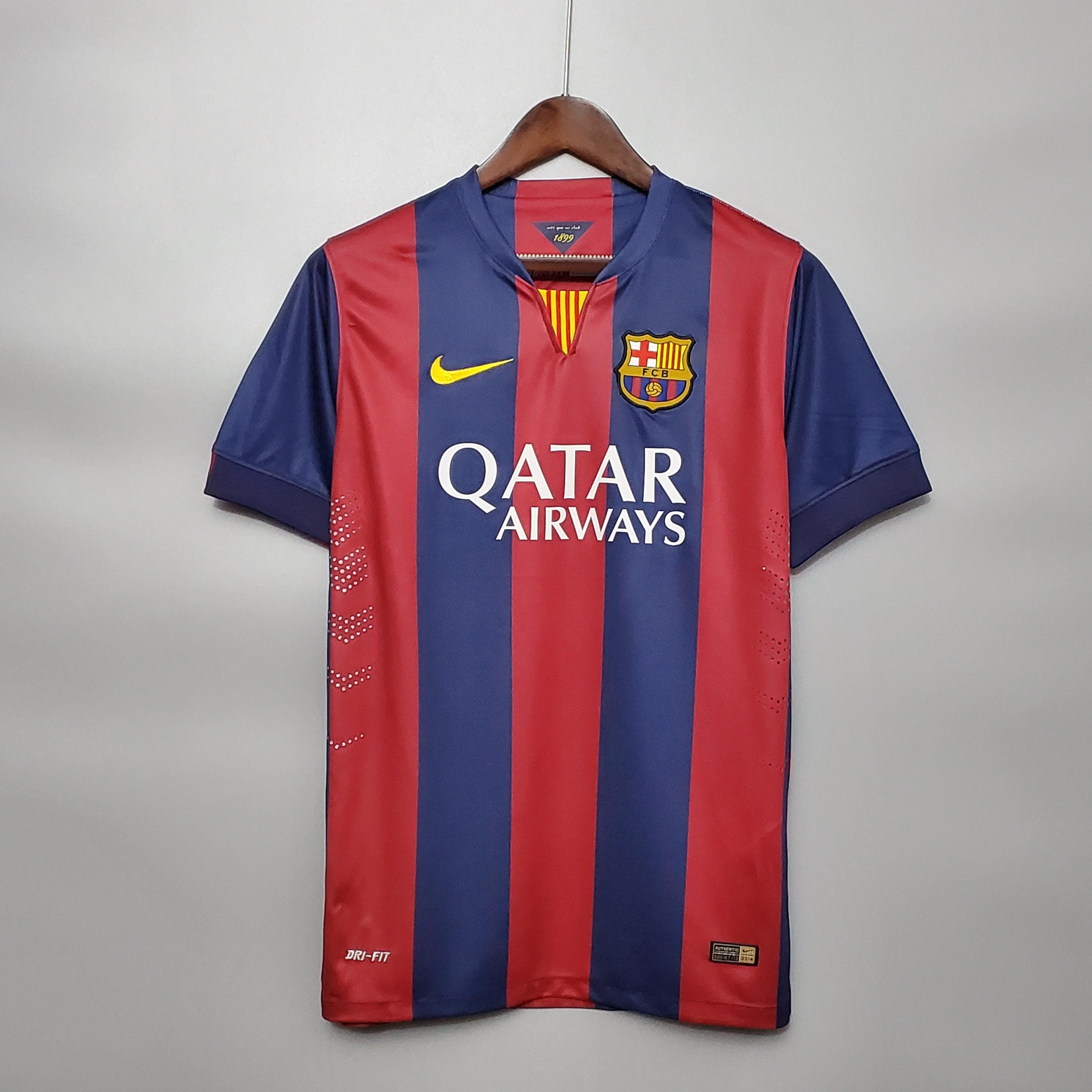 Camisa Retrô Barcelona I 2014 Masculina