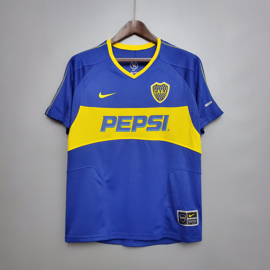 Camisa Retrô Boca Juniors 2003 I 2003 Masculina