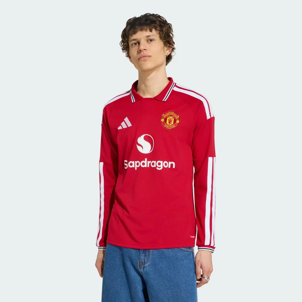 Camisa I Manga Longa Man United 2026/27 Jogador Masculina