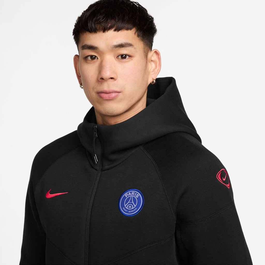 Moletom Tech Fleece PSG Preta 2026 Masculino