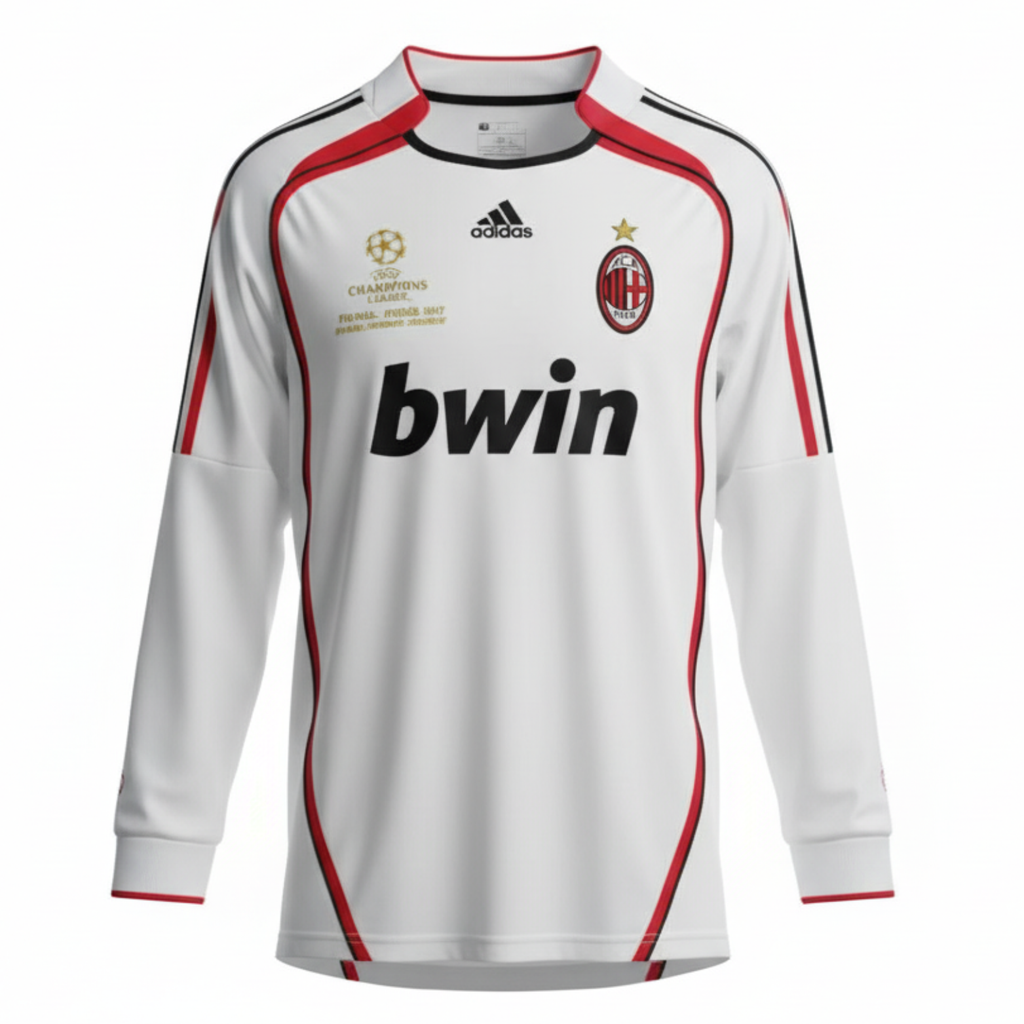 Camisa Manga Longa Retrô Milan II 2006 Masculina