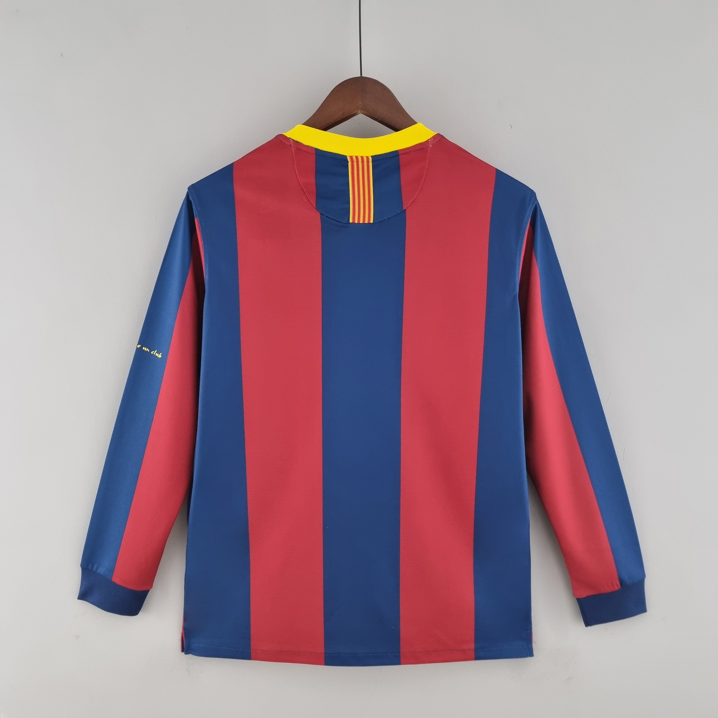 Camisa Manga Longa Retrô Barcelona I 2010 Masculina