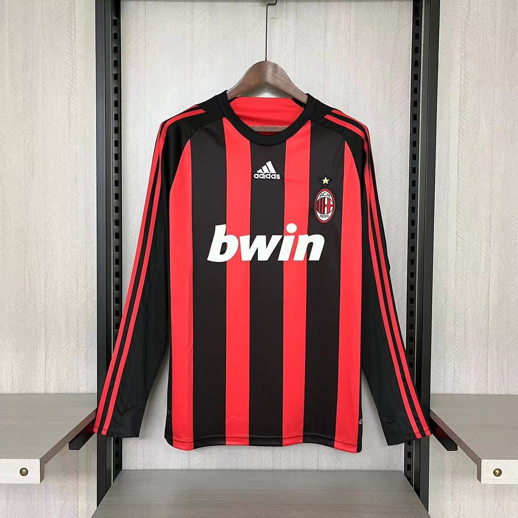 Camisa Manga Longa Retrô Milan I 2008 Masculina