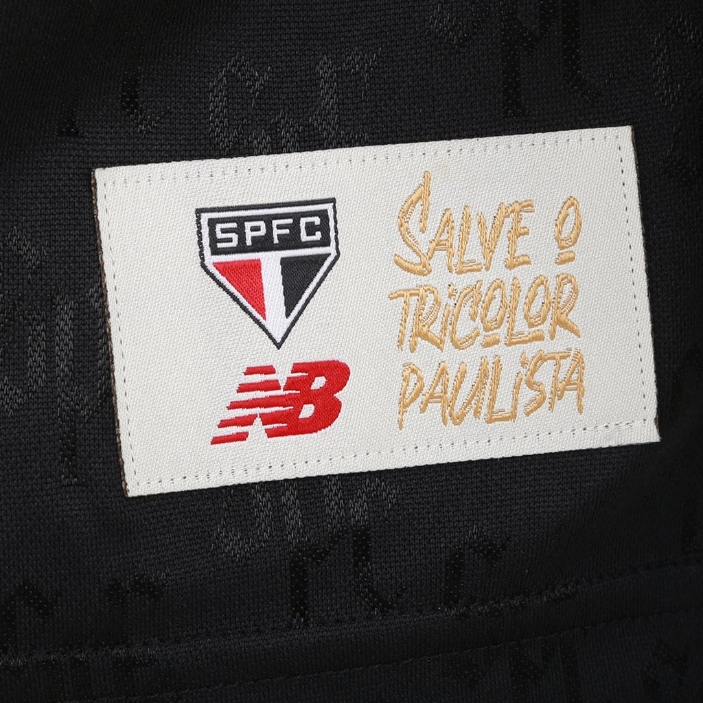 Camisa São Paulo Torcedor Preto e Off White Masculina