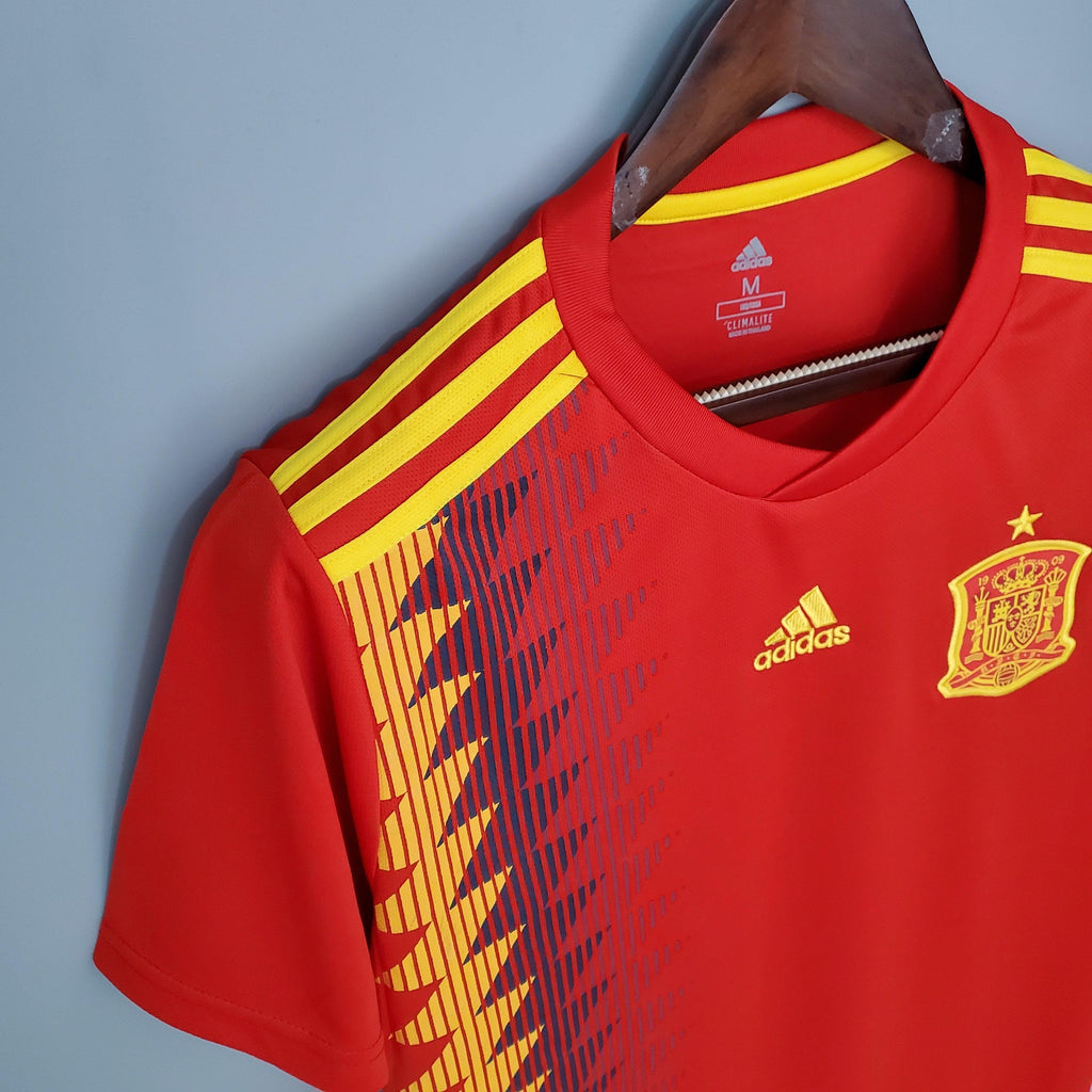 Camisa Retrô Espanha I 2018 Masculina