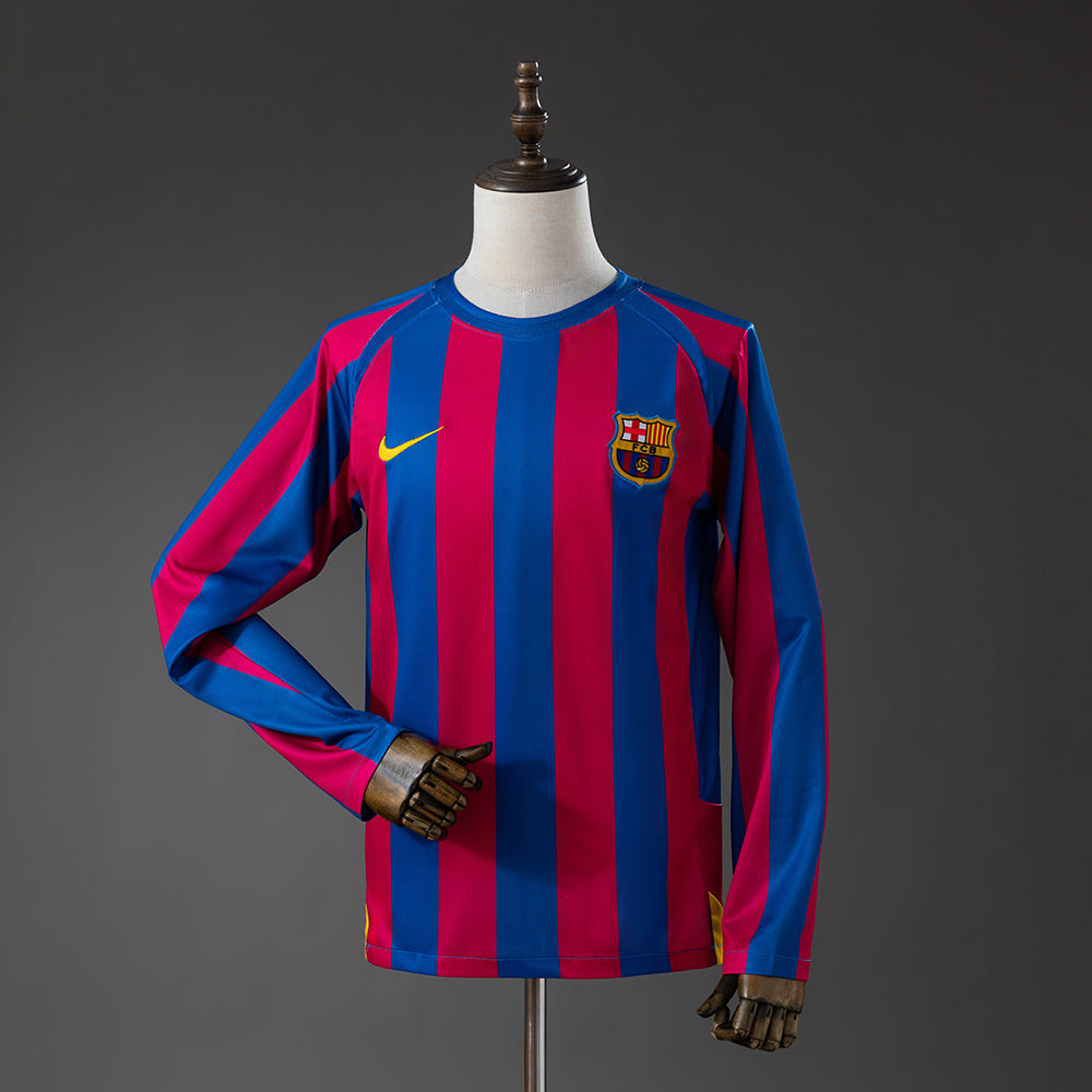 Camisa Manga Longa Retrô Barcelona 2005 Masculina
