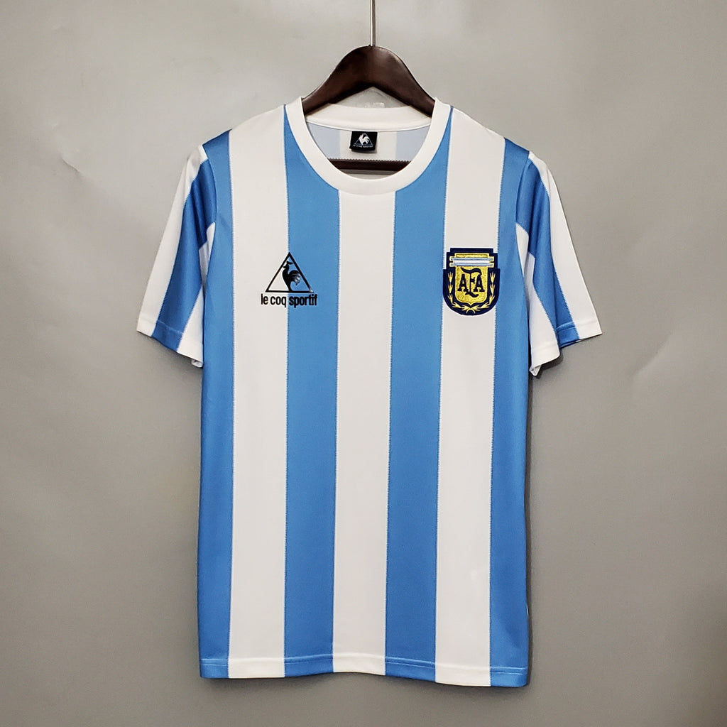 Camisa Retrô Argentina I 1986 Masculina