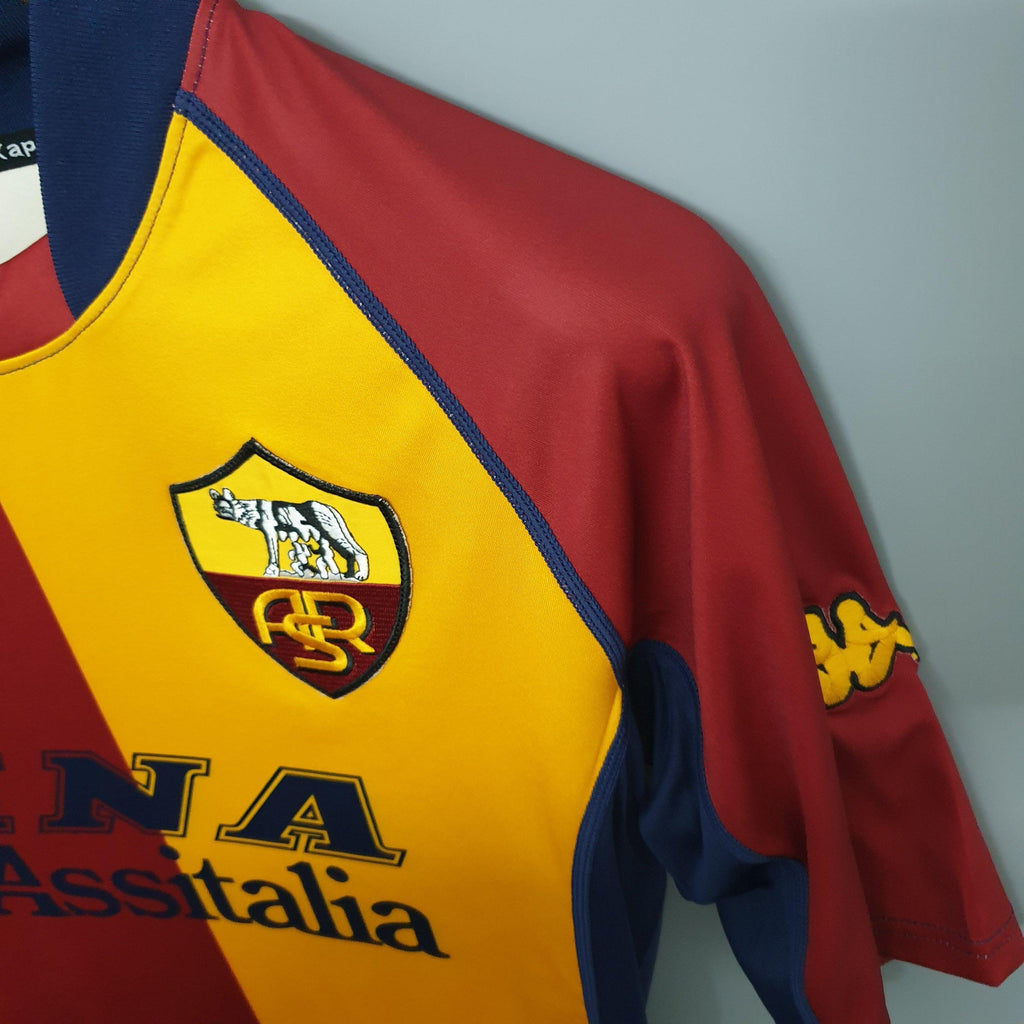 Camisa Retrô Roma 2001 I 2001 Masculina