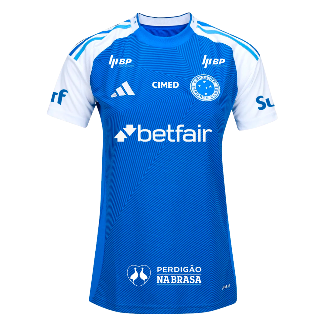 Camisa I Cruzeiro / Patrocínio 2025/26 Feminina
