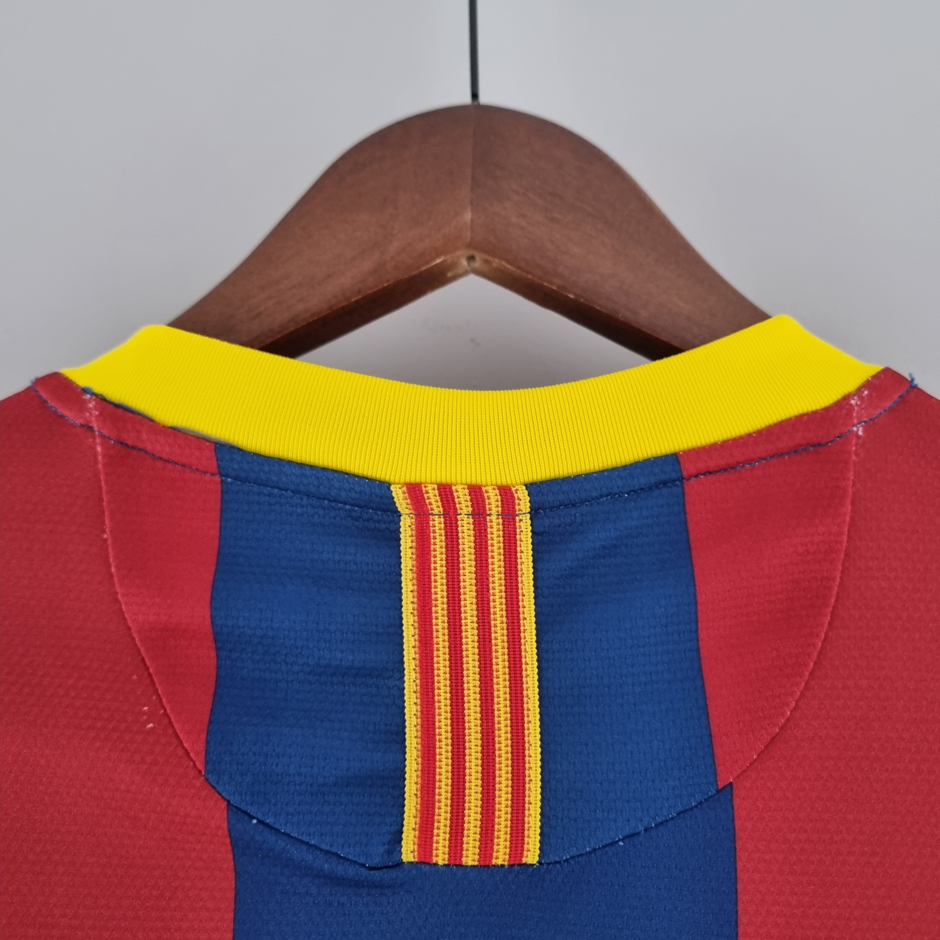 Camisa Manga Longa Retrô Barcelona I 2010 Masculina