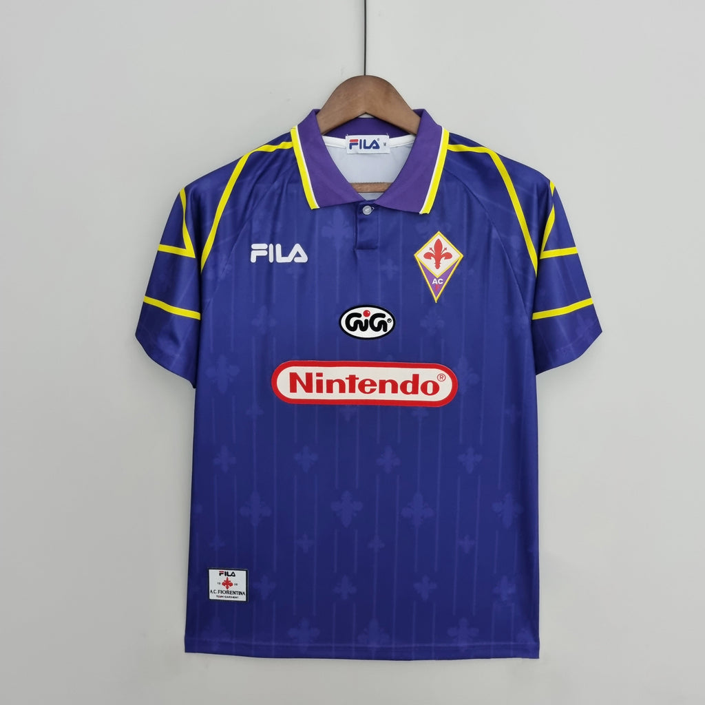Camisa Retrô Fiorentina 1997 / 98 I 1997 Masculina