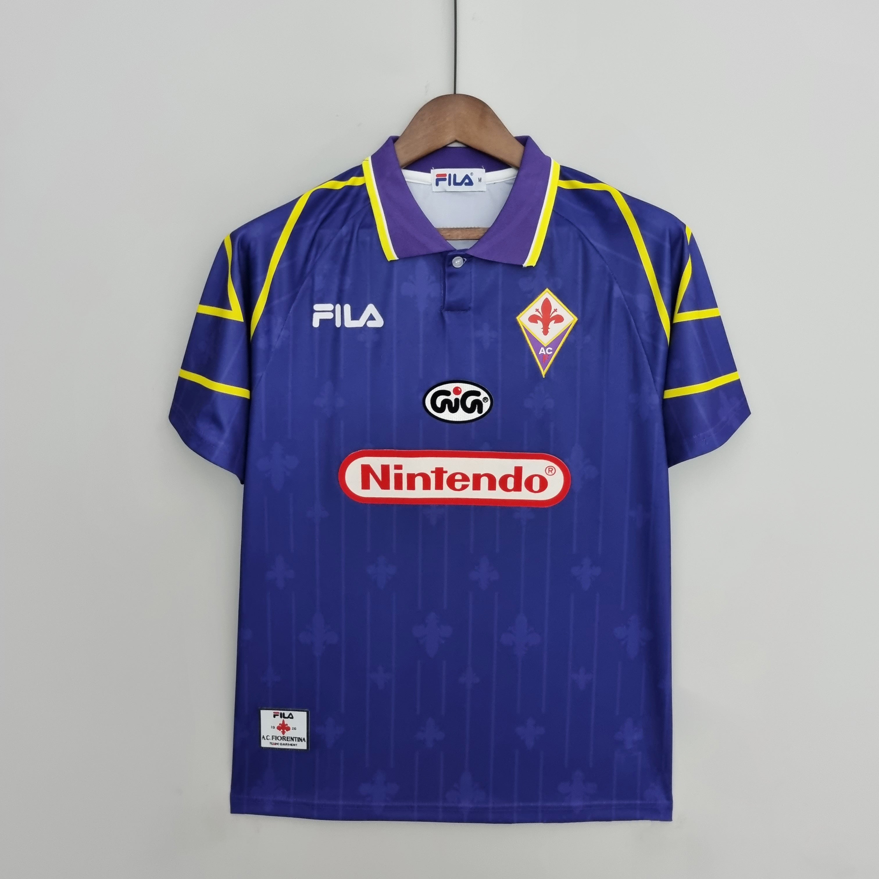 Camisa Retrô Fiorentina 1997 / 98 I 1997 Masculina