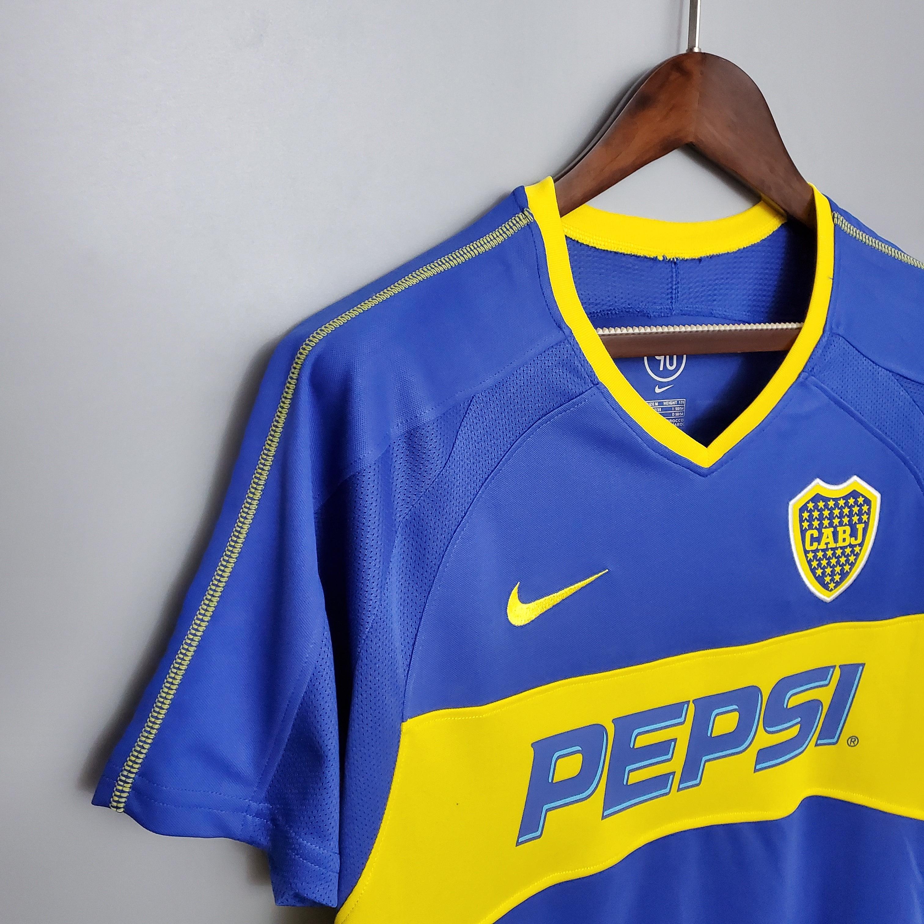 Camisa Retrô Boca Juniors 2003 I 2003 Masculina