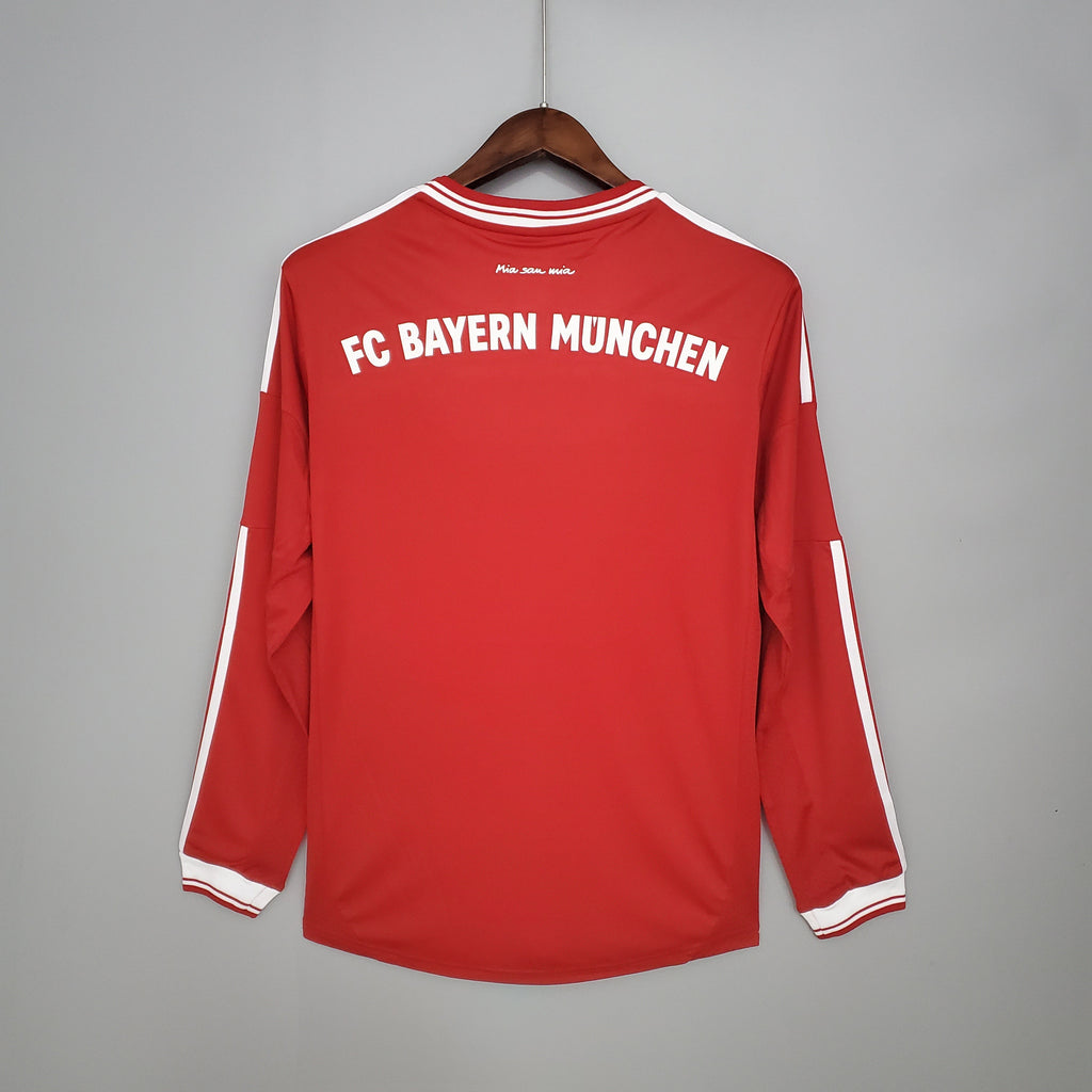 Camisa Manga Longa Retrô Bayern Munique I 2013 Masculina