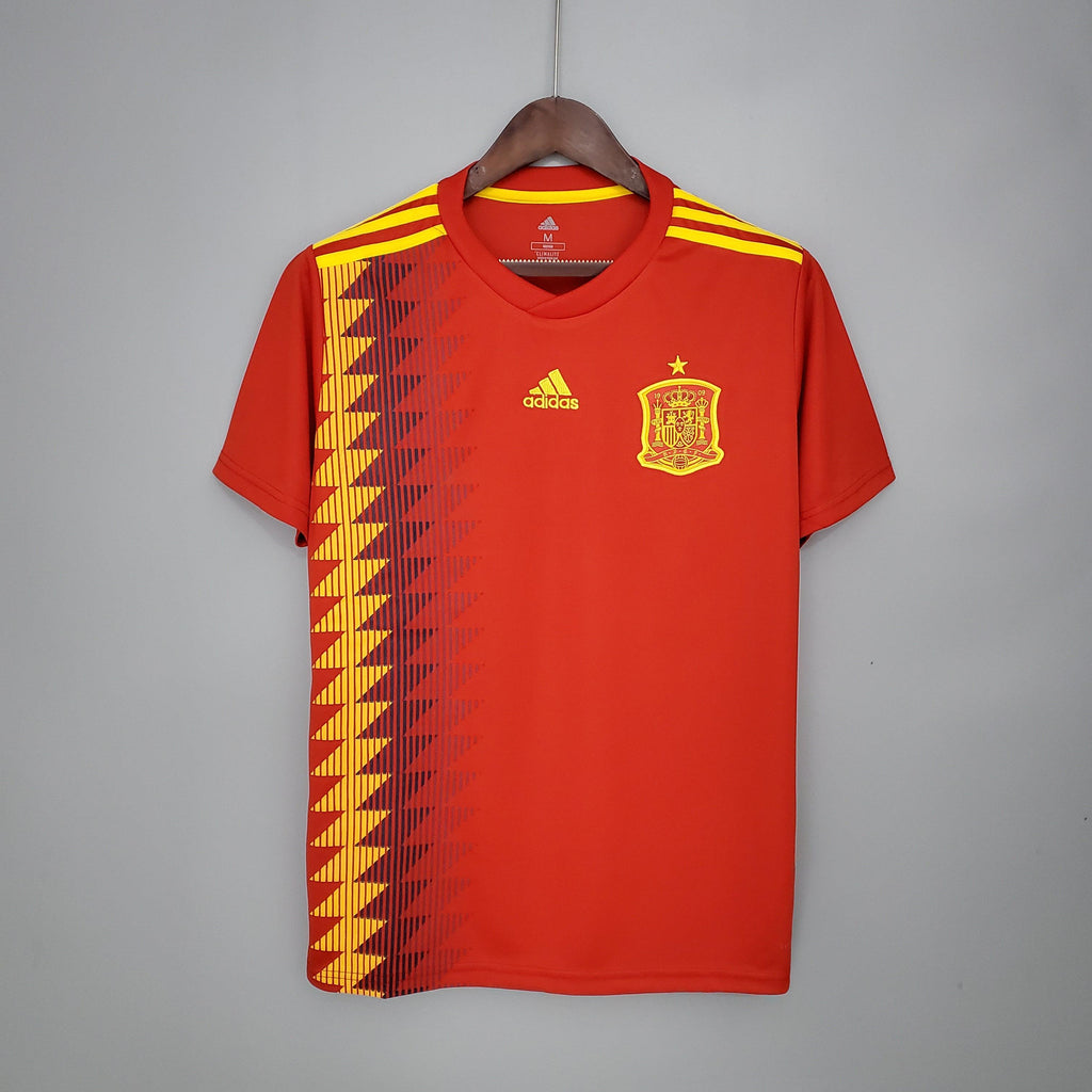 Camisa Retrô Espanha I 2018 Masculina