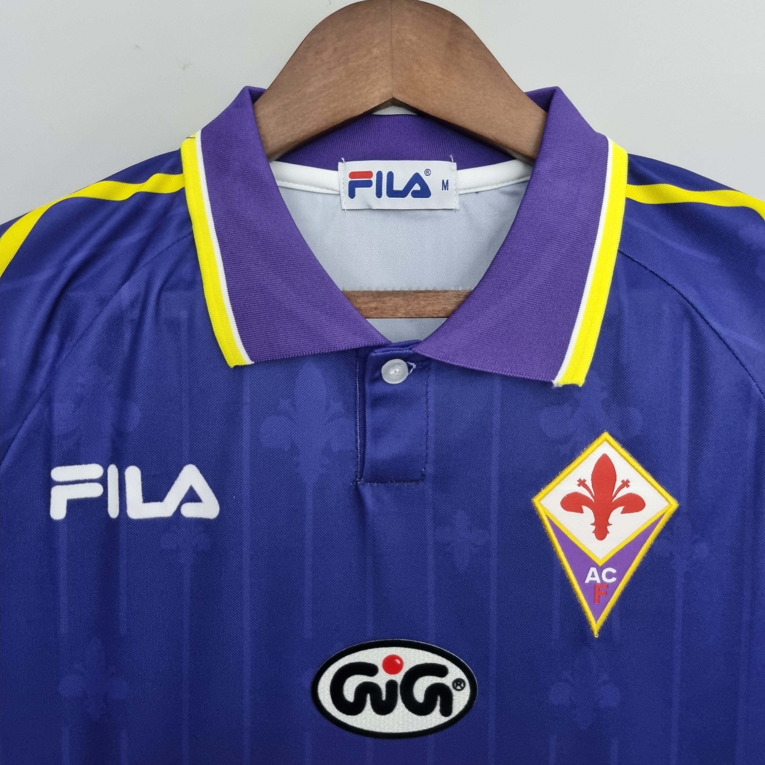 Camisa Retrô Fiorentina 1997 / 98 I 1997 Masculina