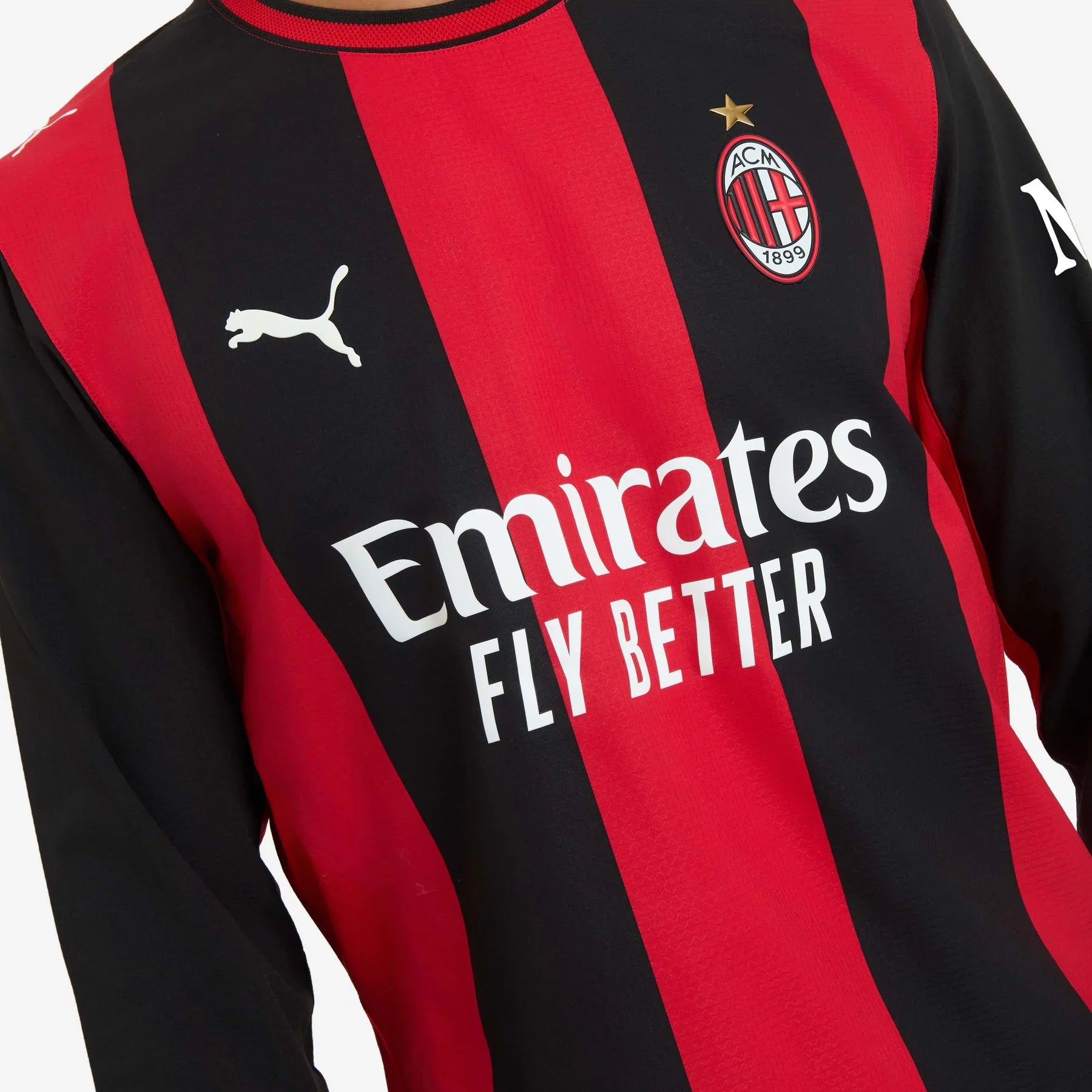 Camisa I Manga Longa Milan 2026/27 Jogador Masculina