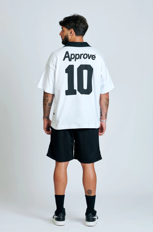 Camisa Oversized Polo Approve X Corinthians Basic Branca