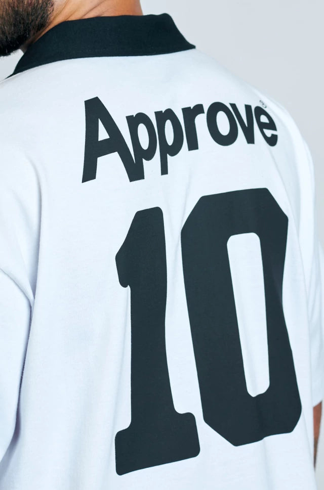 Camisa Oversized Polo Approve X Corinthians Basic Branca
