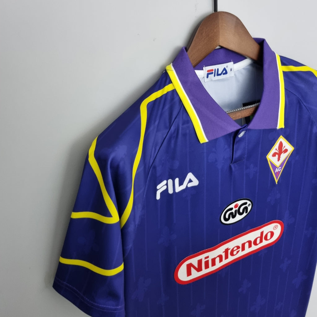 Camisa Retrô Fiorentina 1997 / 98 I 1997 Masculina