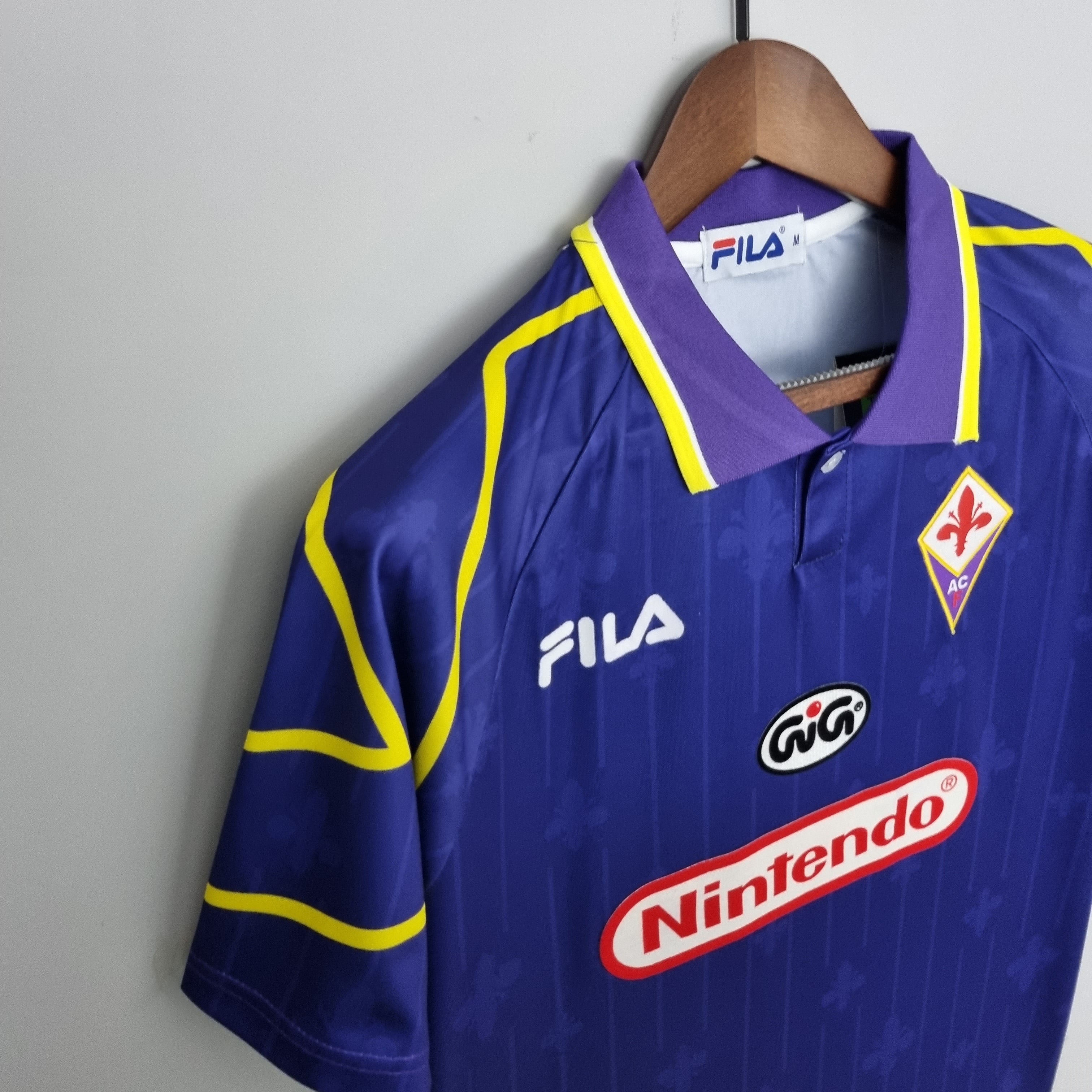 Camisa Retrô Fiorentina 1997 / 98 I 1997 Masculina
