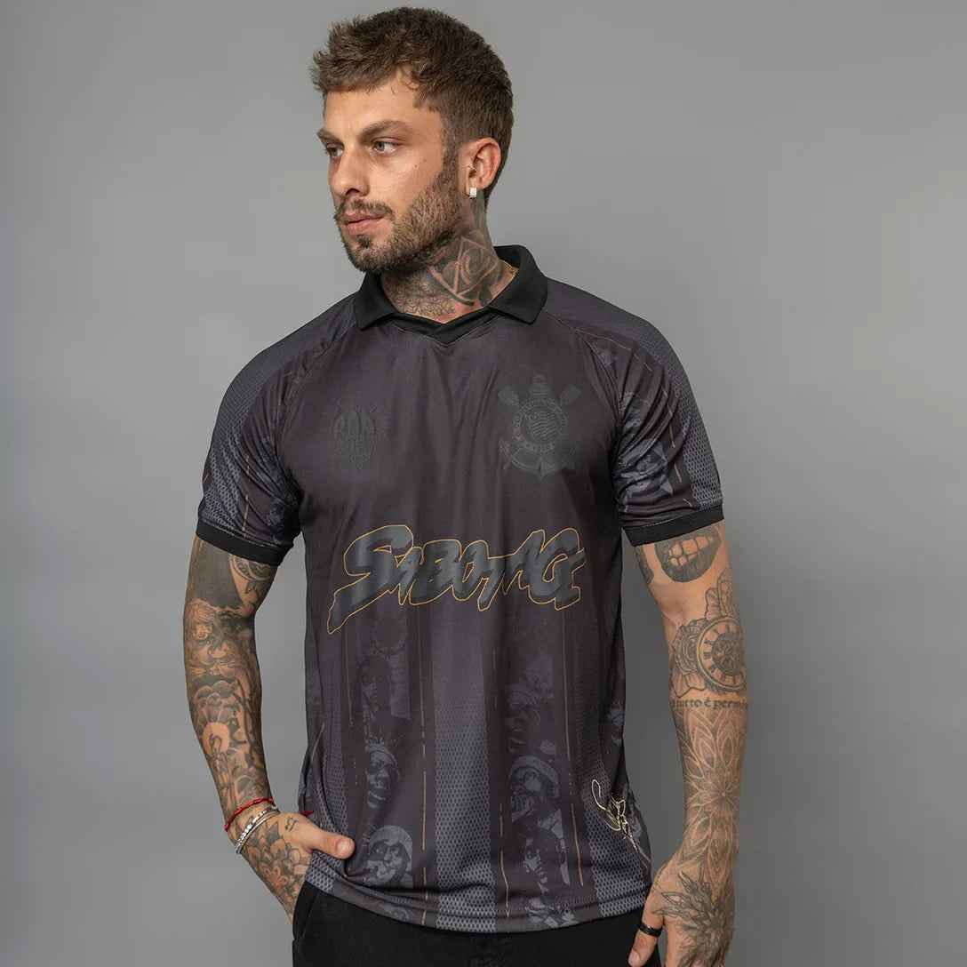 Camisa Polo Sabotage Corinthians Masculina