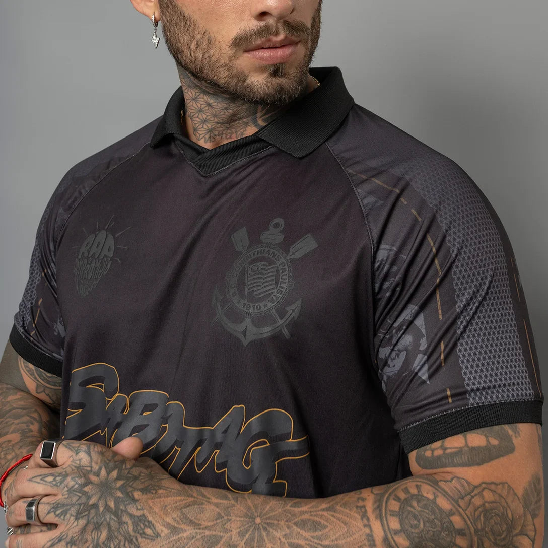 Camisa Polo Sabotage Corinthians Masculina