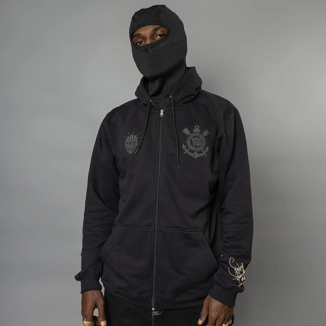 Camisa Moletom Balaclava Sabotage Corinthians Masculina