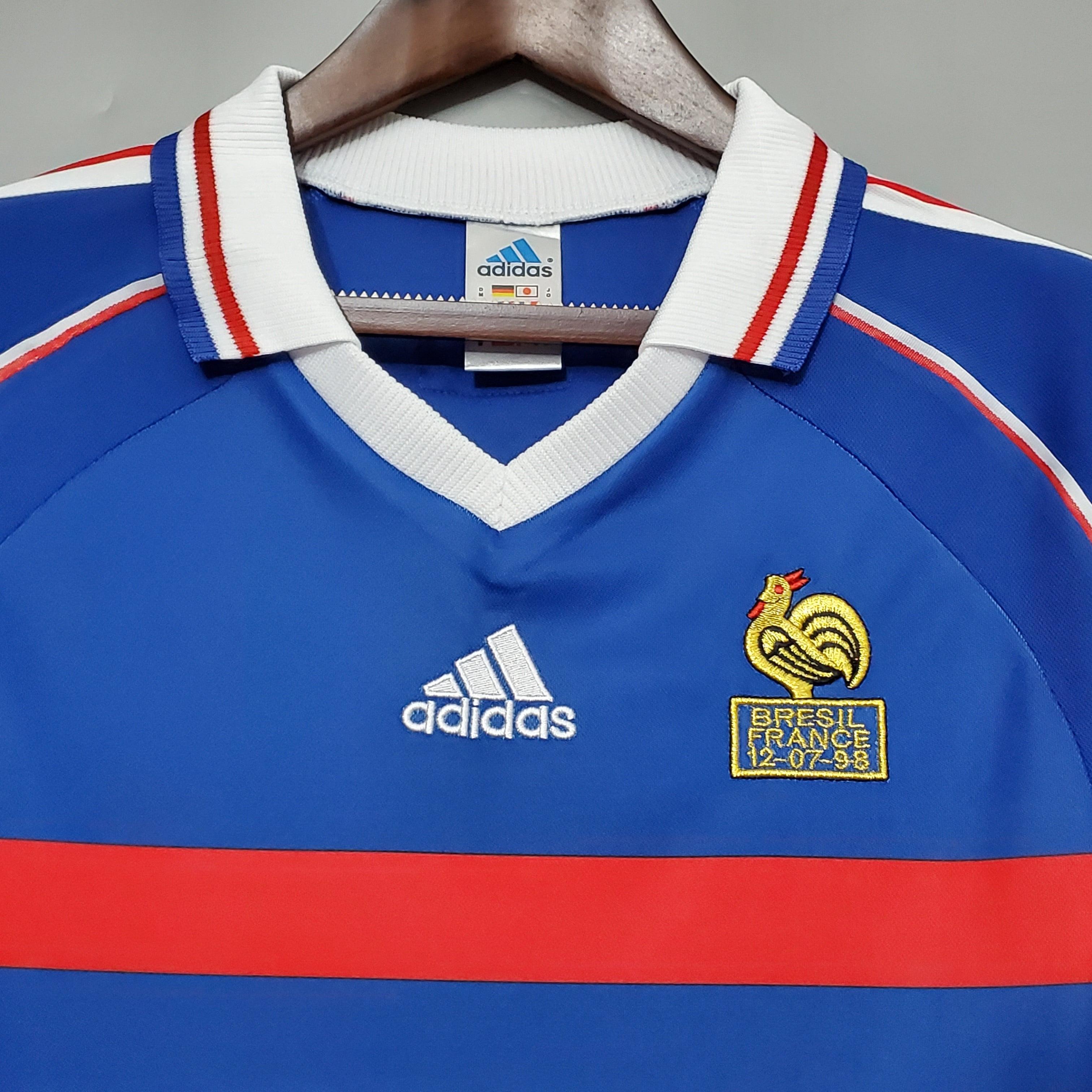 Camisa Retrô França I 1998 Masculina