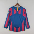 Camisa Manga Longa Retrô Barcelona I 2005 Masculina