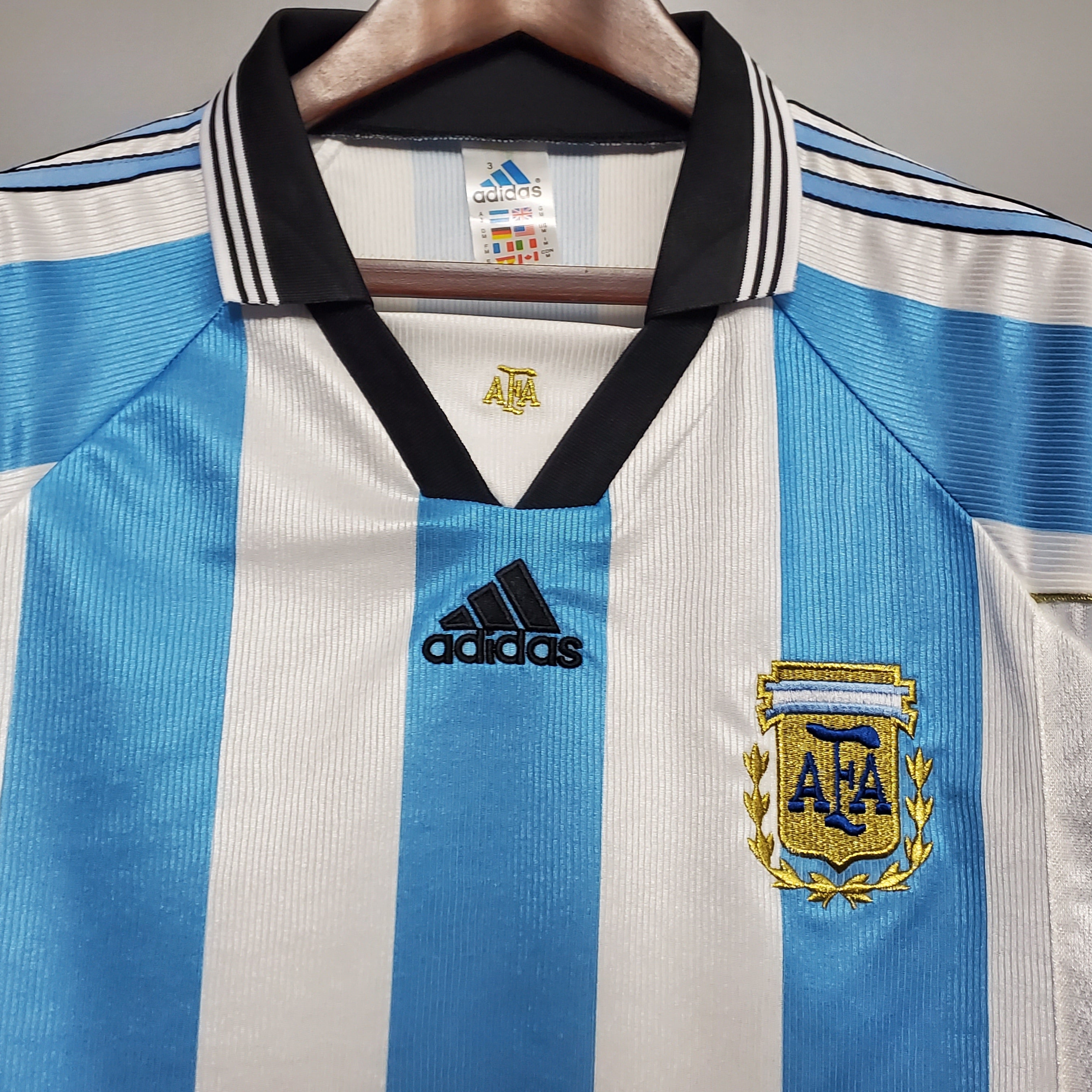 Camisa Retrô Argentina I 1998 Masculina
