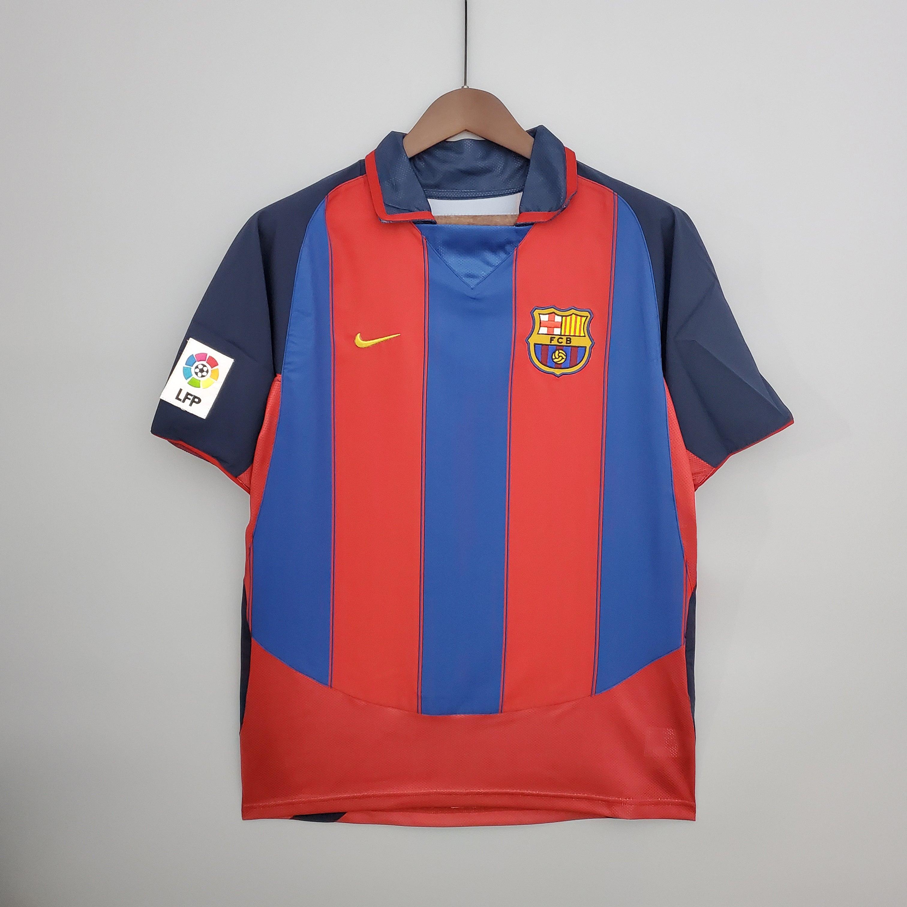 Camisa Retrô Barcelona I 2003 Masculina
