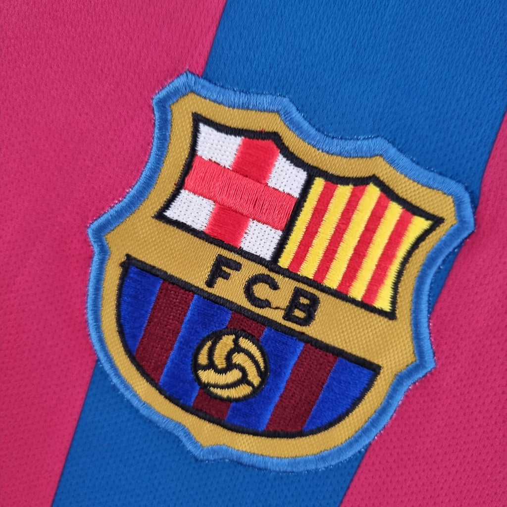 Camisa Manga Longa Retrô Barcelona I 2005 Masculina