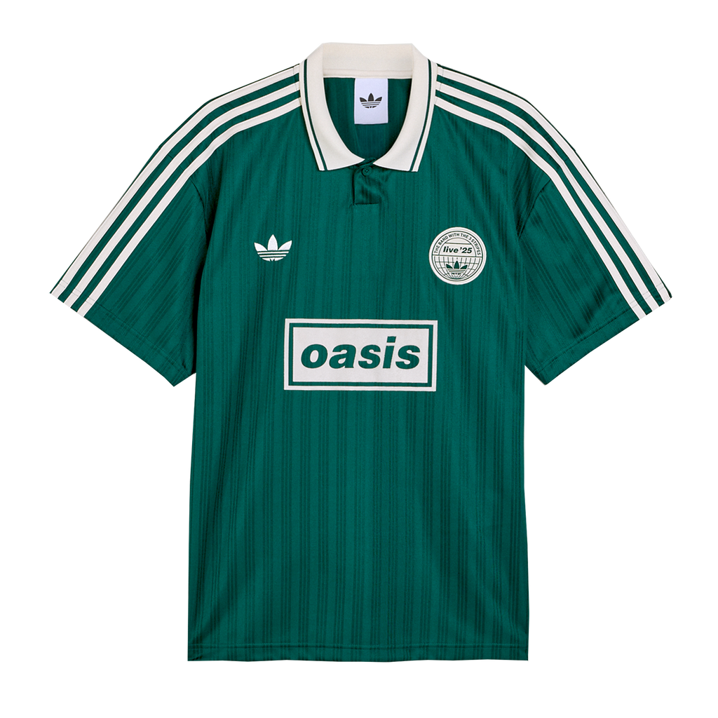 Camisa Oasis Live '25 X Adidas Verde e Creme