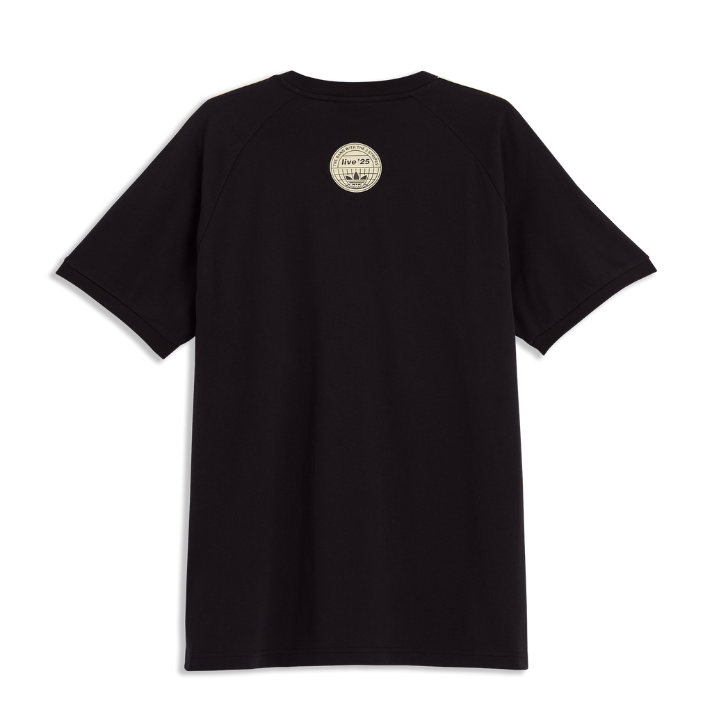 Camisa Oasis Adidas 3 Stripes Preto e Creme
