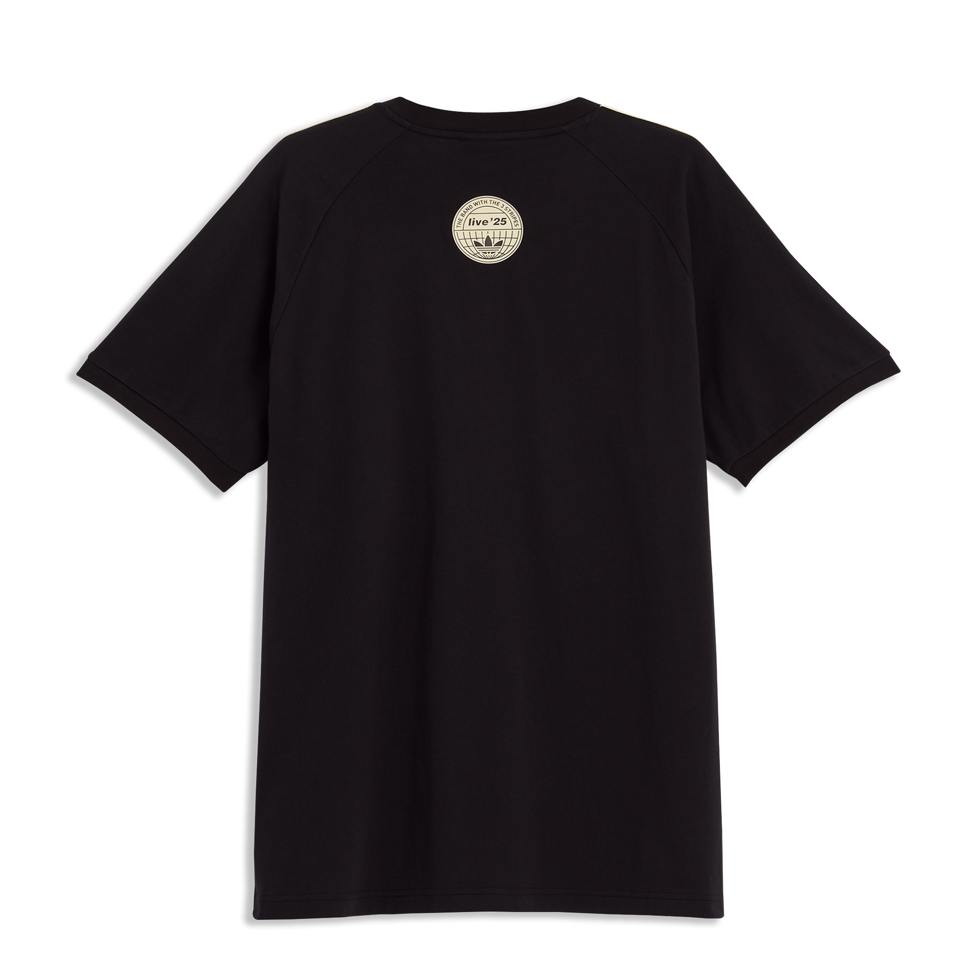 Camisa Oasis Adidas 3 Stripes Preto e Creme