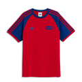 Camisa Oasis Adidas 3 Stripes Escarlate e Azul Royal