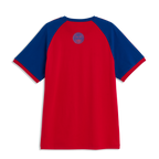 Camisa Oasis Adidas 3 Stripes Escarlate e Azul Royal