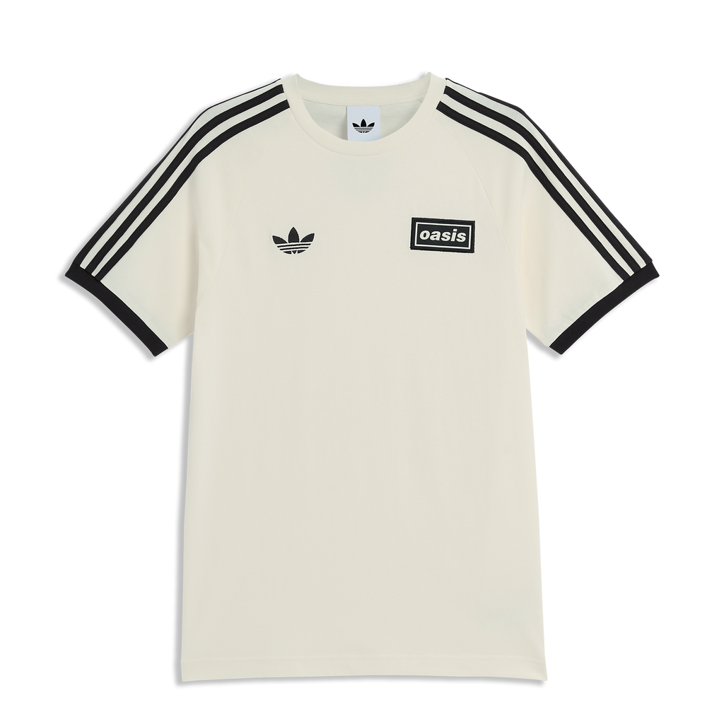 Camisa Oasis Adidas 3 Stripes Preto e Creme