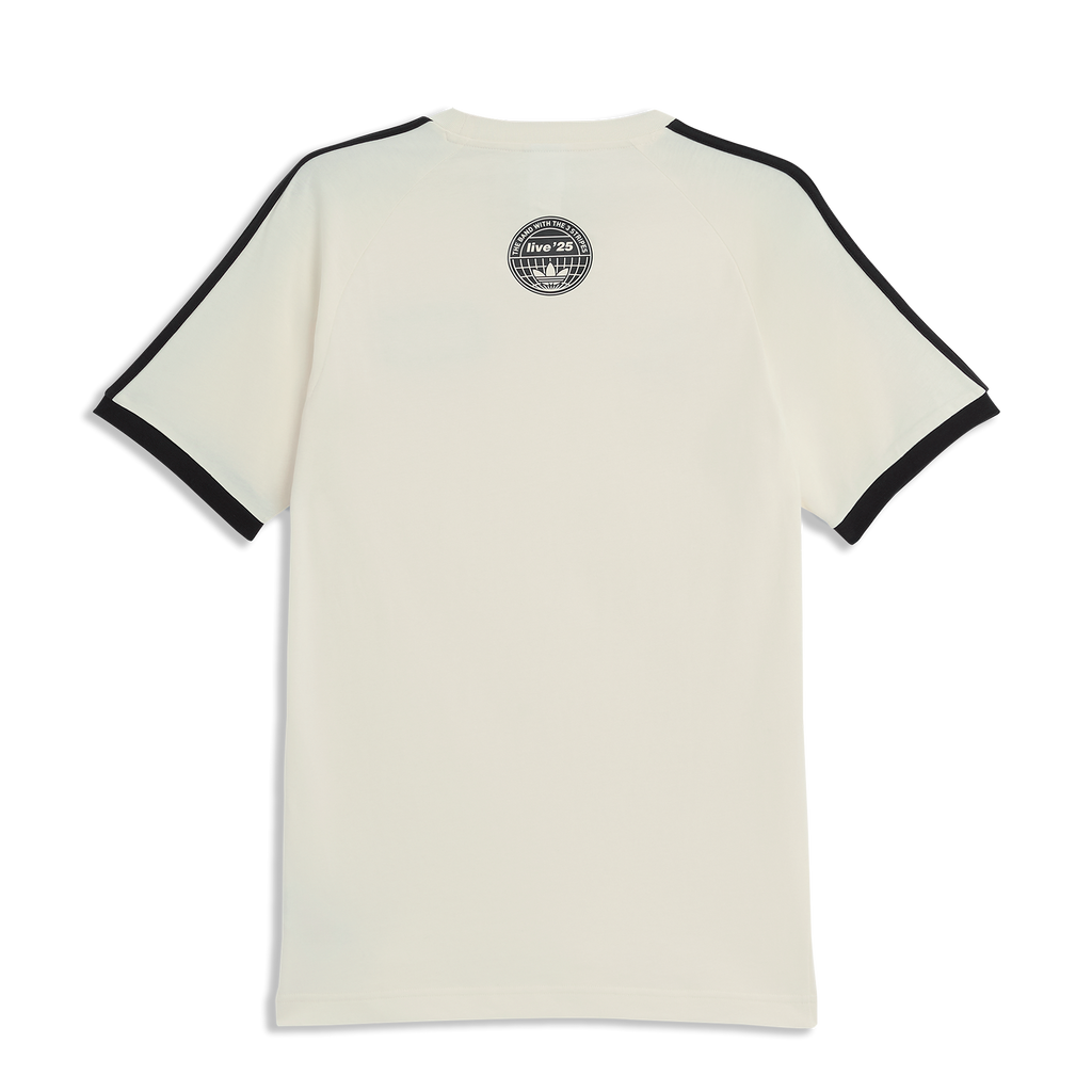 Camisa Oasis Adidas 3 Stripes Preto e Creme