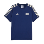 Camisa Oasis Adidas 3 Stripes Indigo Noturno e Creme