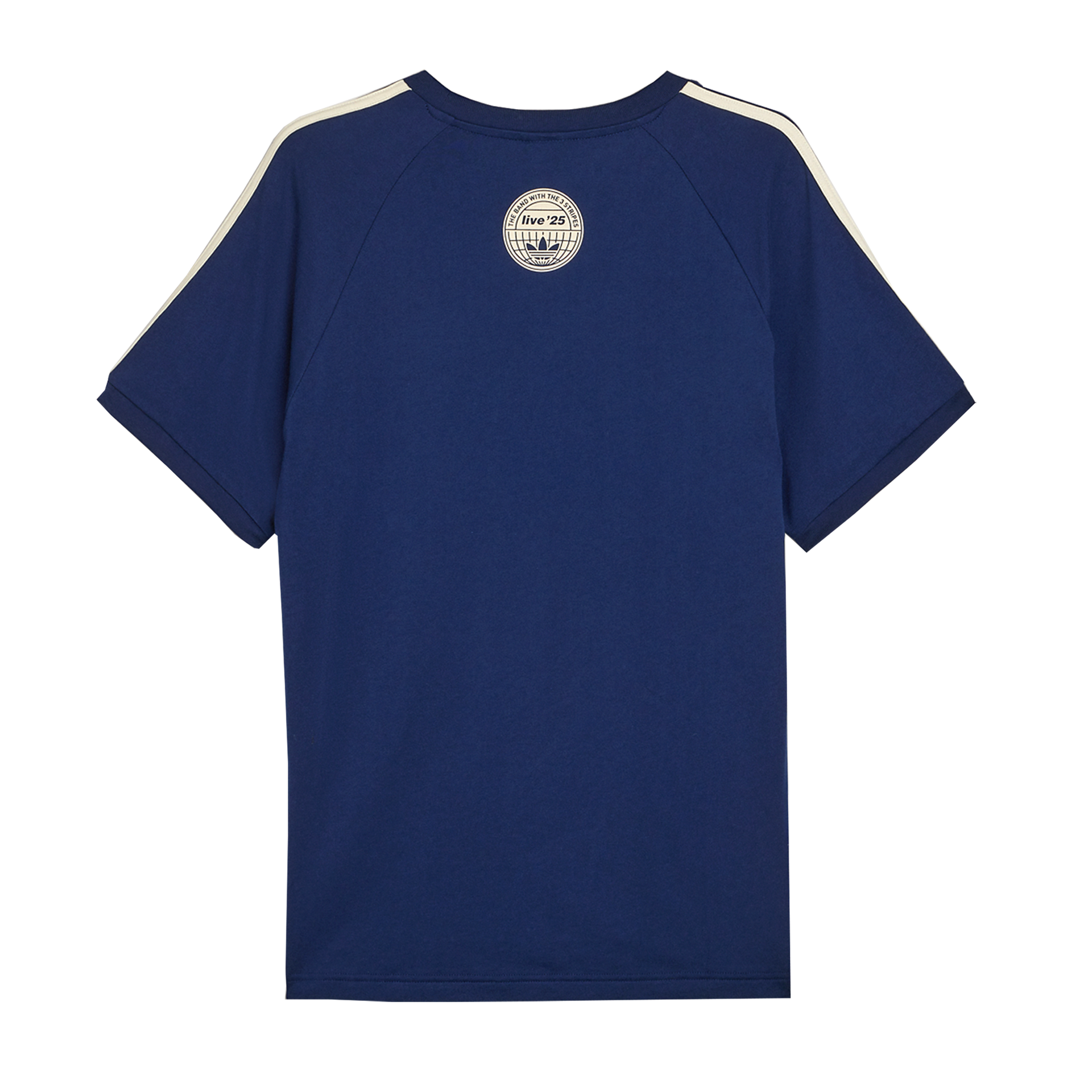 Camisa Oasis Adidas 3 Stripes Indigo Noturno e Creme