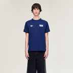 Camisa Oasis Adidas 3 Stripes Indigo Noturno e Creme