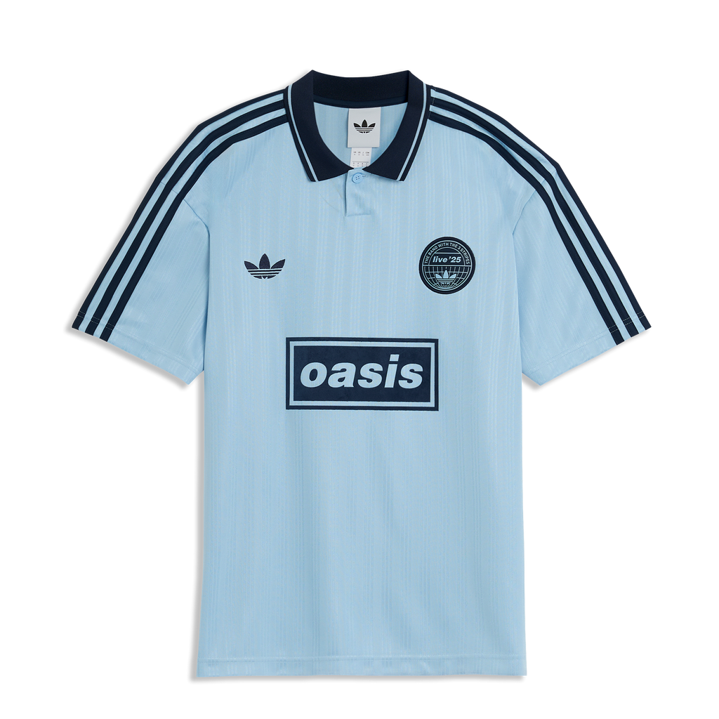 Camisa Oasis Live '25 X Adidas Azul Céu