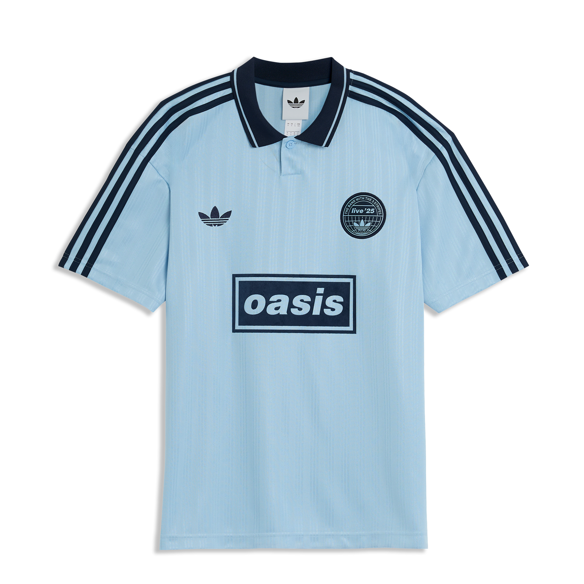 Camisa Oasis Live '25 X Adidas Azul Céu